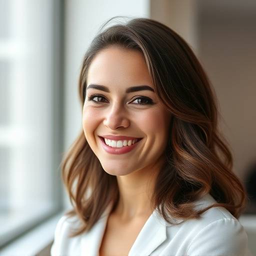Retrato profissional de Mariana Alves sorrindo